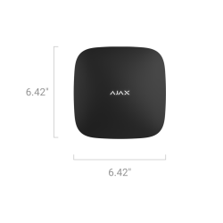 Ajax Alarme : Panneaux de contrôle Ajax Hub 2 4G noir 33151.108.BL1